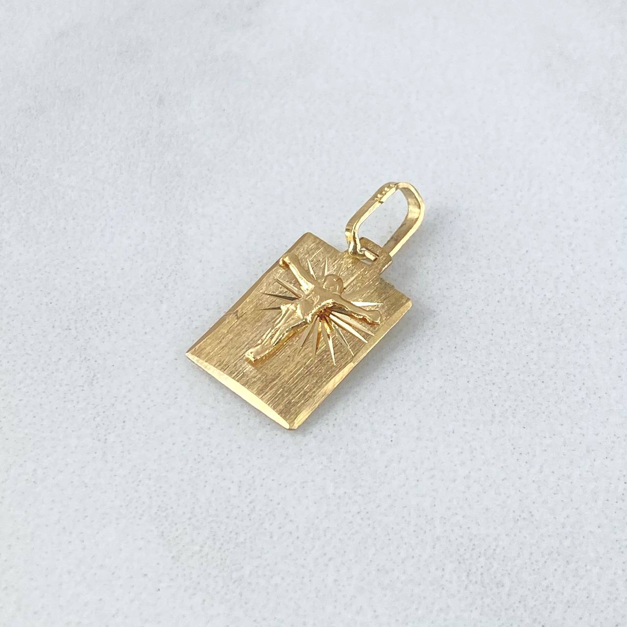 Pendant Plate Christ 1.1gr / 2cm / 18K Gold