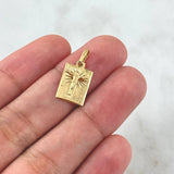 Pendant Plate Christ 1.1gr / 2cm / 18K Gold