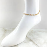 Anklet Gc 4.45 g / 9 3/4 in / 5.2 mm Three Golds 18K