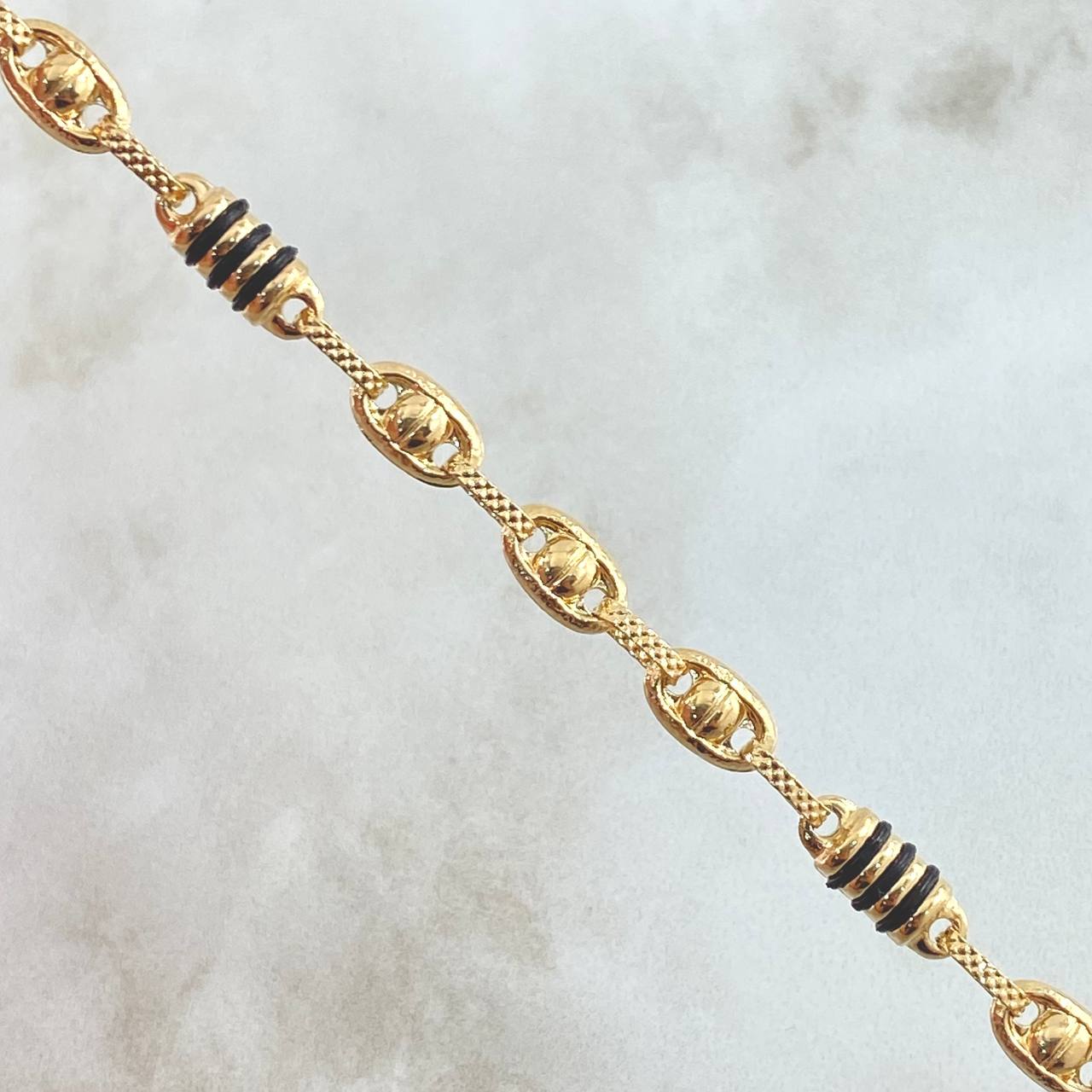 Rustic Screw Bracelet 5.6gr / 21cm / 18K Gold *