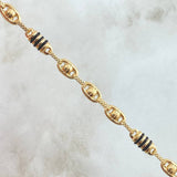 Rustic Screw Bracelet 5.6gr / 21cm / 18K Gold *