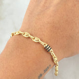 Rustic Screw Bracelet 5.6gr / 21cm / 18K Gold *