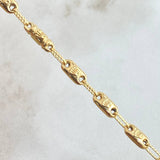 Rustic Crown Bracelet 5.05gr / 22cm / 18K Gold *