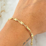 Rustic Crown Bracelet 5.05gr / 22cm / 18K Gold *
