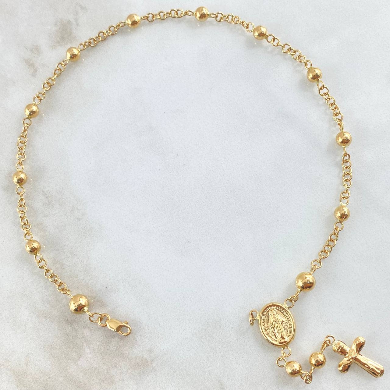 Virgin Miraculous Denario Anklet 4.85gr / 24cm / 18K Gold *