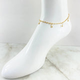 Anklet GC Flowers Clover 3.75gr / 26cm / 18K Yellow Gold
