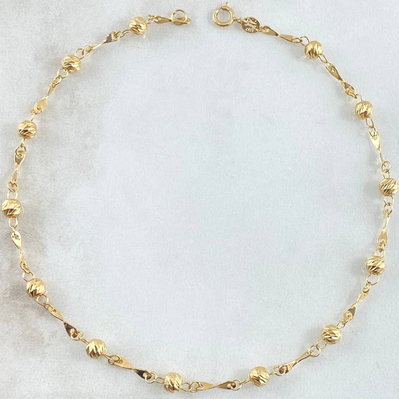 Military Style Anklet 2.55gr / 24cm / 18K Gold *