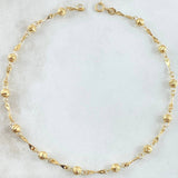 Military Style Anklet 2.55gr / 24cm / 18K Gold *