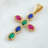 Pendant Cross Dense 3.55gr / 4.6cm / 18K Gold