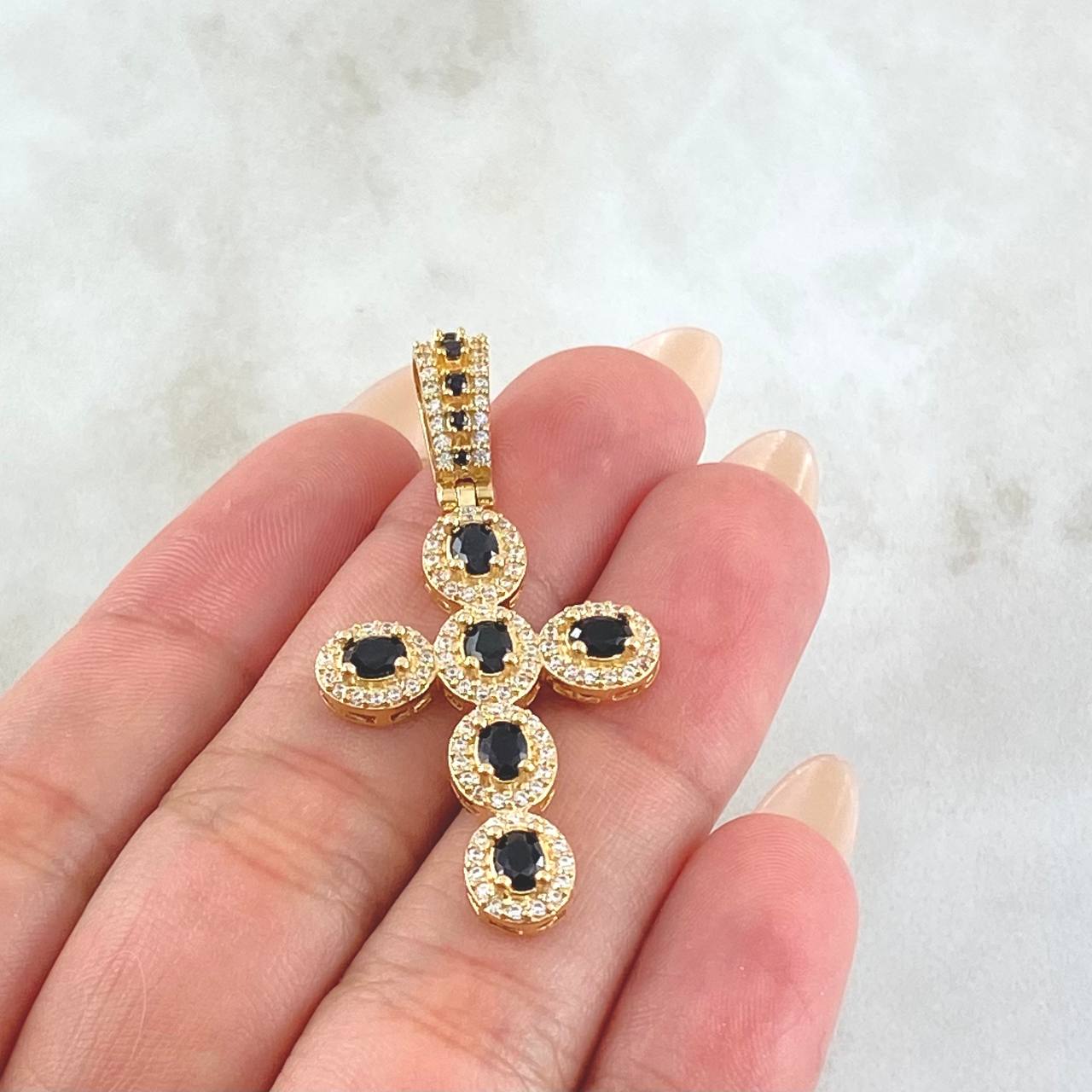 Pendant Cross Dense 5.2gr / 4.5cm / 18K Gold
