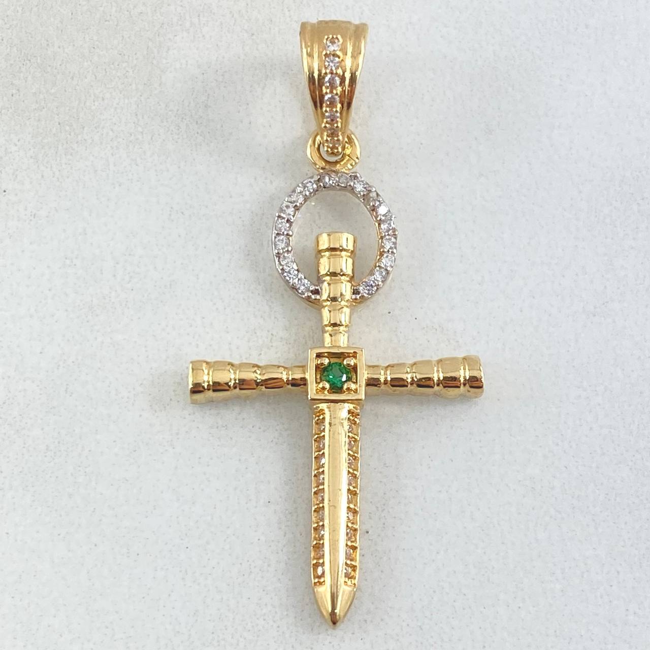 Cross Sword Pendant 3.65gr / 4.3cm / 18K Gold