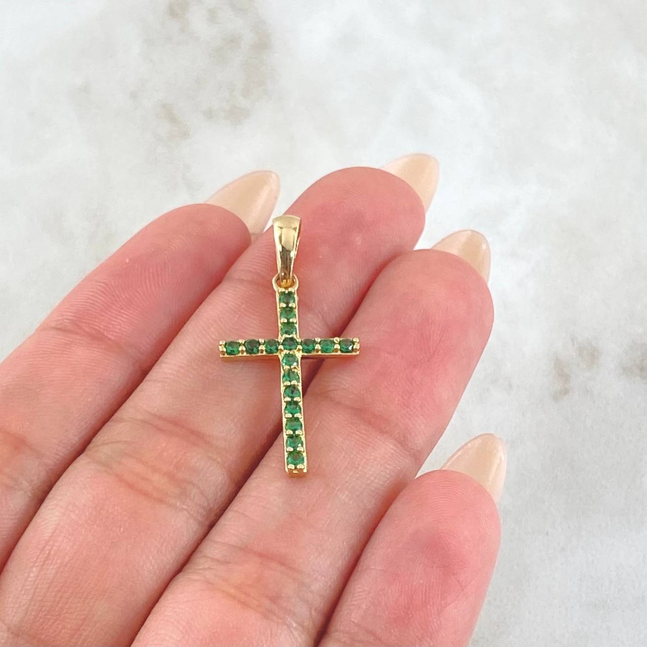 Pendant Cross Dense 1.6gr / 2.2cm / 18K Gold