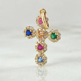 Pendant Cross Dense 1.35gr / 2.3cm / 18K Gold