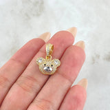 Bear Face Pendant 2.7gr / 2cm / 18K Gold