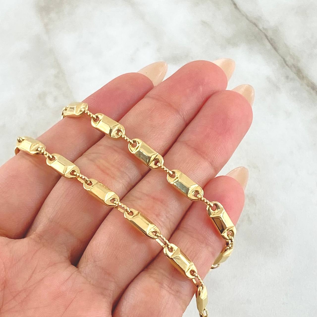 Rustic Adige Chain 14.8gr / 60cm / 18K Gold *