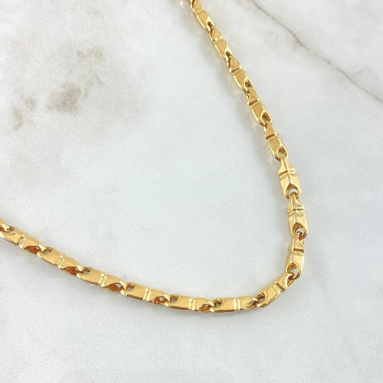 Rustic Franquesina Chain 14.9gr / 65cm / 18K Gold *