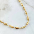 Rustic Barrel Intercalated Chain 17.2gr / 70cm / 18K Gold *