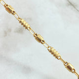 Rustic Barrel Intercalated Chain 17.2gr / 70cm / 18K Gold *