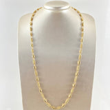 Rustic Barrel Intercalated Chain 17.2gr / 70cm / 18K Gold *