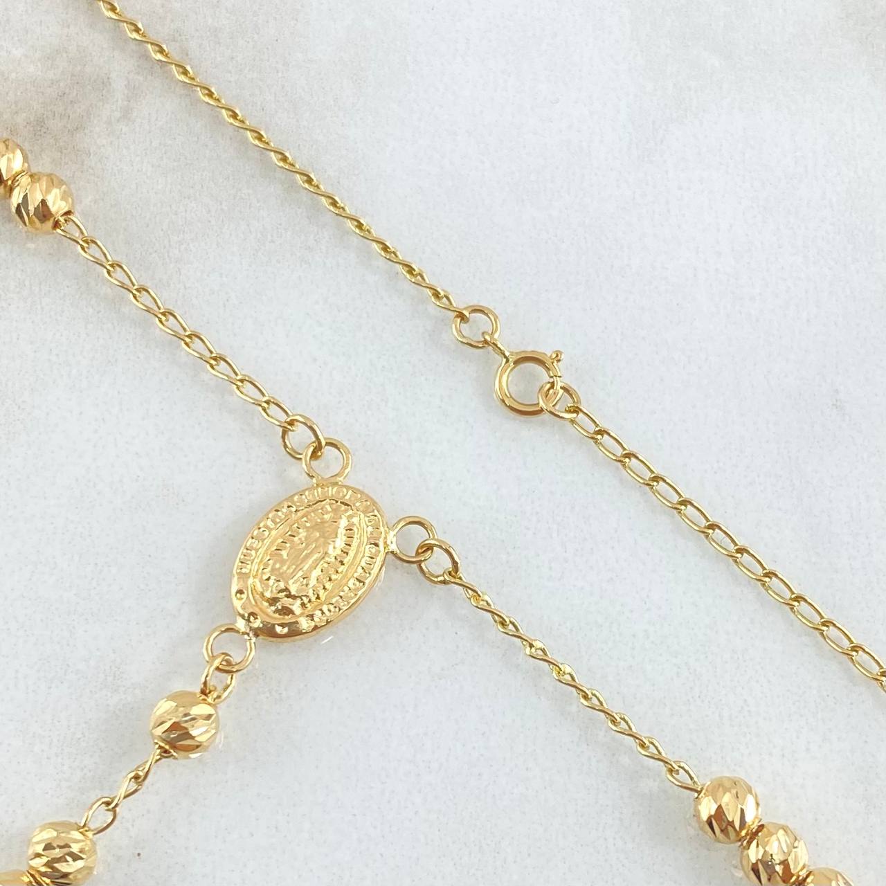 Virgin Guadalupe Rosary 8.85gr / 55cm / 18K Gold *