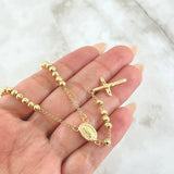 Virgin Guadalupe Rosary 8.85gr / 55cm / 18K Gold *