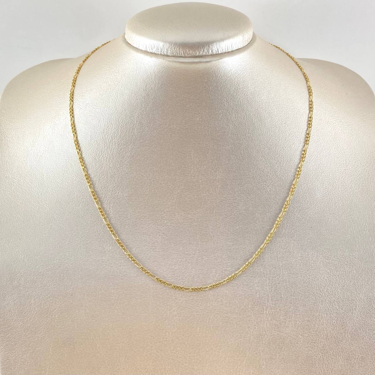 Figaro Chain 1.5gr / 19.7in / 18K Gold +1$