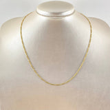 Figaro Chain 1.5gr / 50cm / 18K Yellow Gold +1 ©