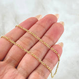 Figaro Chain 1.65gr / 19.7in / 18K Gold +1 ©