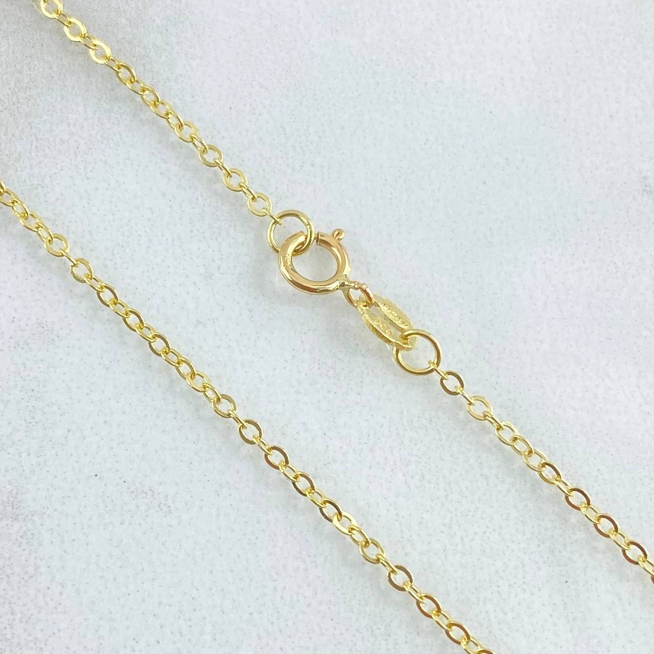 Cadena Aro seguido 1.05gr / 17 3/4 in / 1.2mm Oro Amarillo +3 18K ©