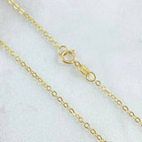 Continuous Ring Chain 1.05gr / 17 3/4 in / 1.2mm Yellow Gold +3 18K *