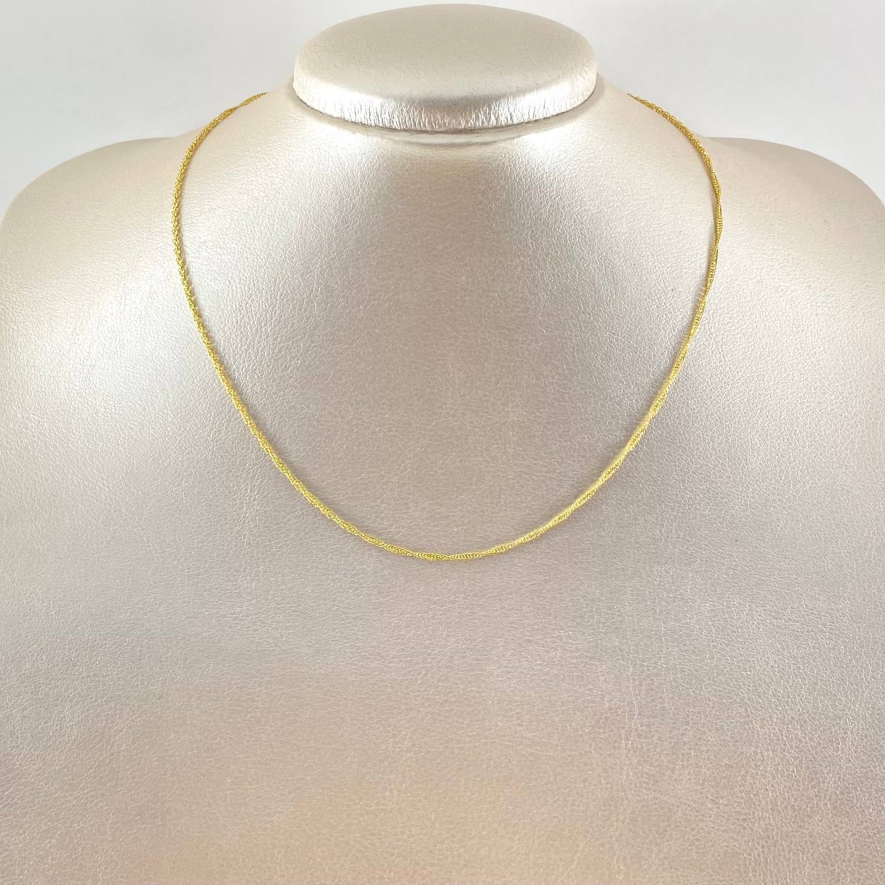 Singapore Chain 2.15gr / 40cm / +3 18K Gold ©