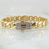 Cuban Hoop Bracelet 19.3gr / 18cm / Yellow Gold +4 18K ©