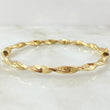 Bracelet Twisted Hoop 6.75gr / 20cm / +4 18K Gold *