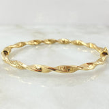 Bracelet Twisted Hoop 6.75gr / 20cm / +4 18K Gold *