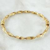 Bracelet Twisted Hoop 6.75gr / 20cm / +4 18K Gold *