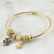 Bracelet Hoop Pendants 15.8gr / 7.9in / 18K Gold *