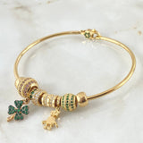 Bracelet Hoop Pendants 15.8gr / 7.9in / 18K Gold *