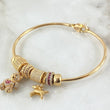 Bracelet Hoop Pendants 16.4gr / 17cm / 18K Gold *