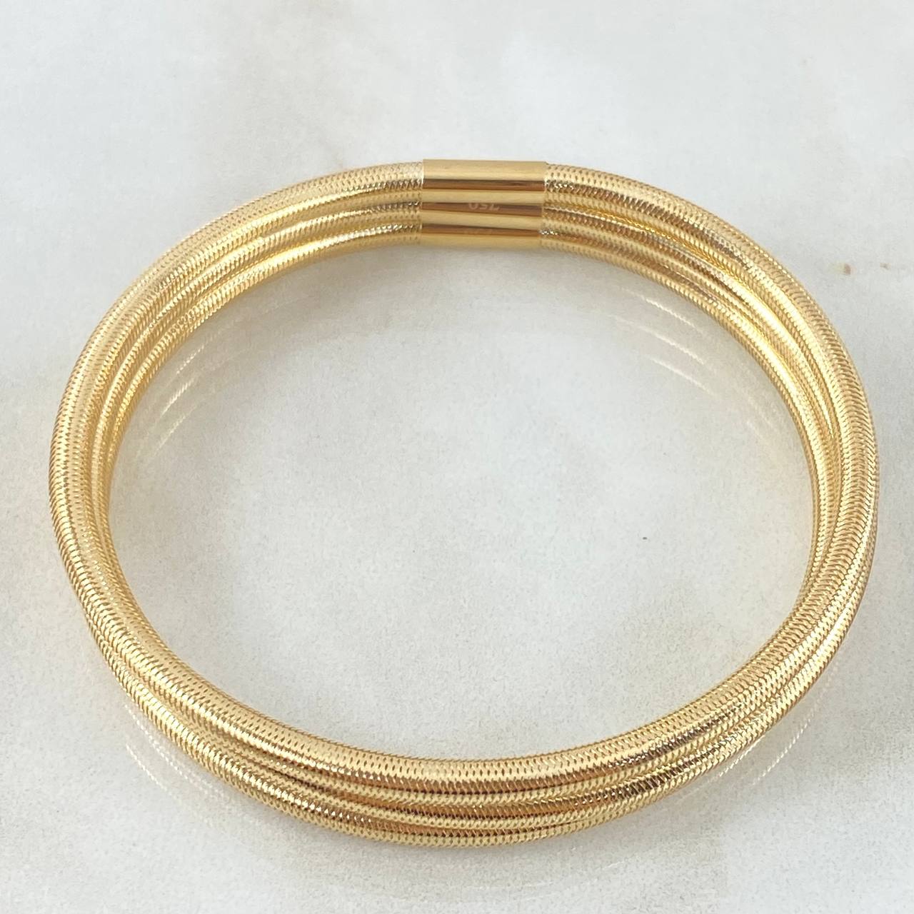 Reticulated Bracelet x3 4.7gr / 19cm / +4 18K Gold *