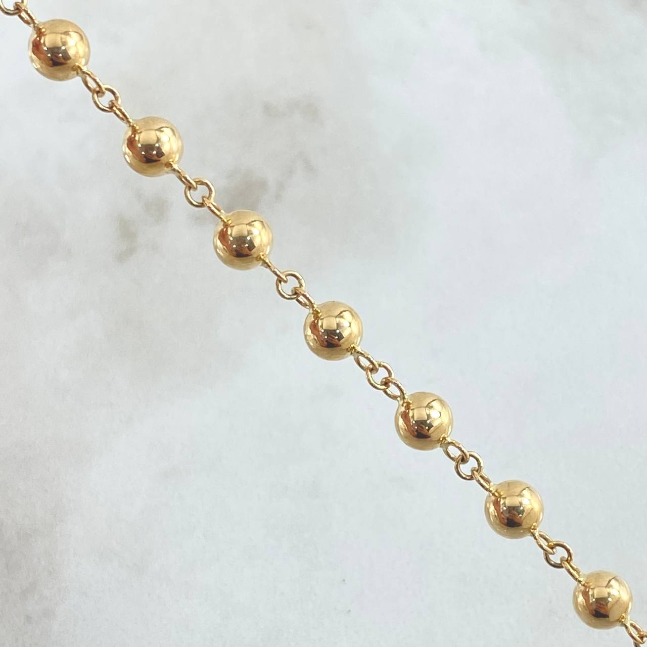 Military Style Anklet 5.3gr / 27cm / 18K Gold