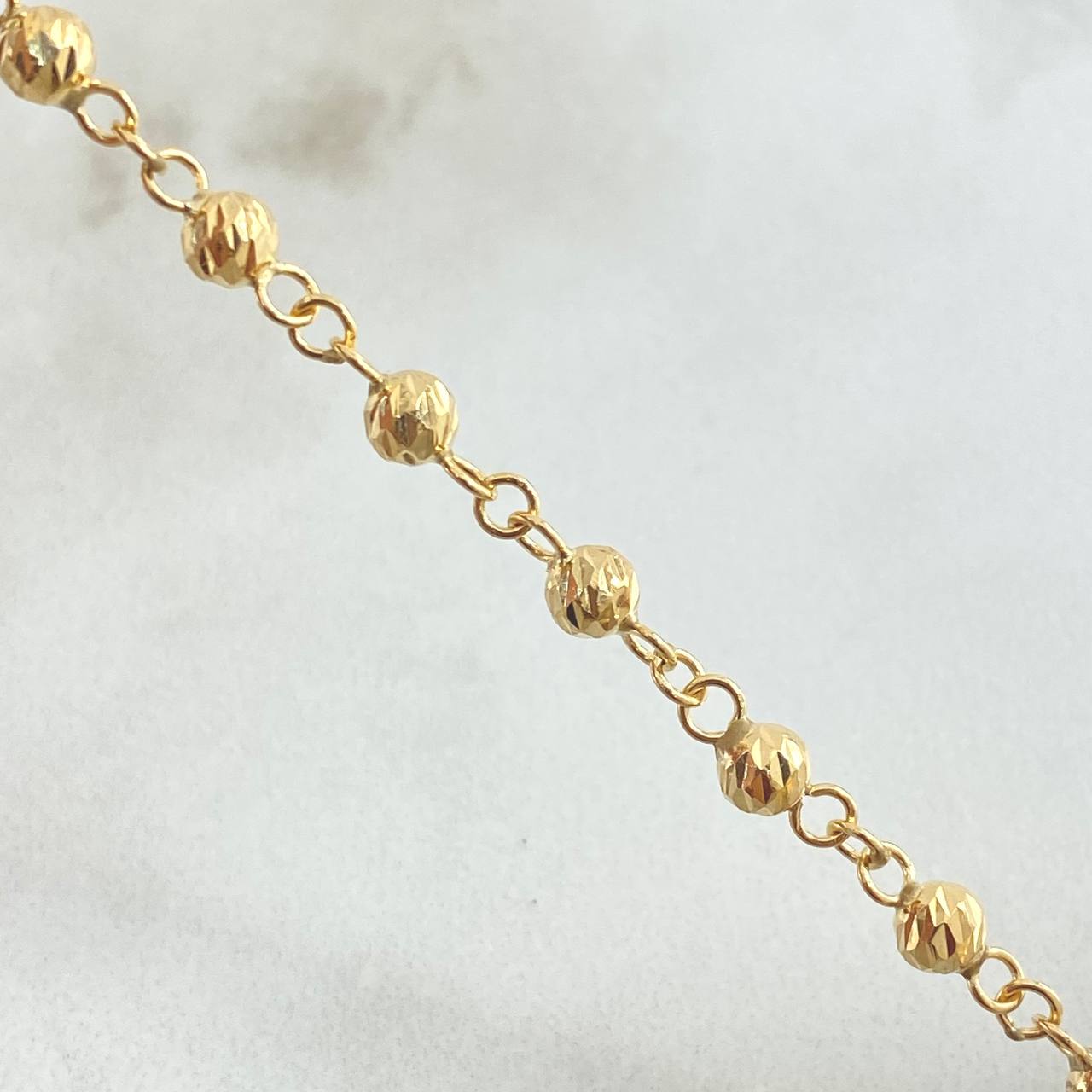 Pulso Tipo Militar 1.85gr / 7 in / 3mm Oro Amarillo 18K