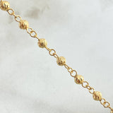 Pulso Tipo Militar 1.85gr / 7 in / 3mm Oro Amarillo 18K