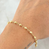 Pulso Tipo Militar 1.85gr / 7 in / 3mm Oro Amarillo 18K