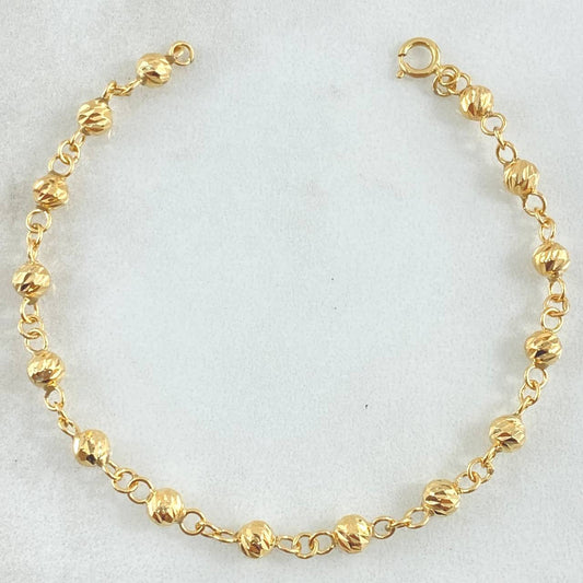 Pulso Tipo Militar 1.85gr / 7 in / 3mm Oro Amarillo 18K