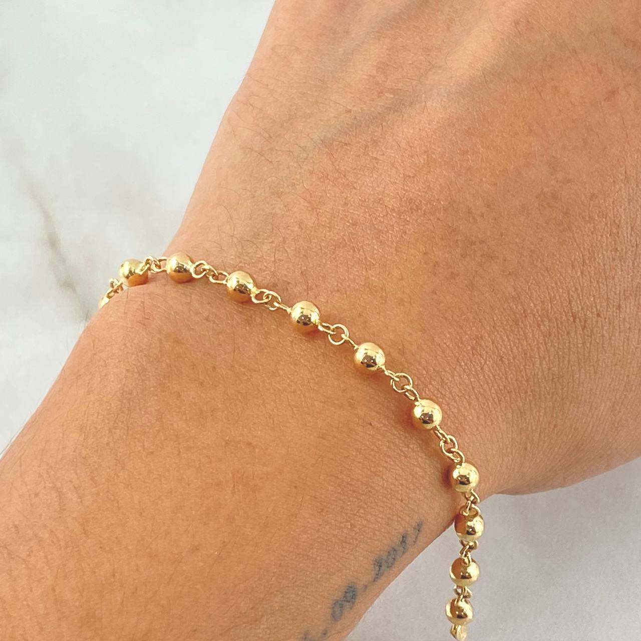 Military Type Bracelet 3.3gr / 21cm / 18K Gold