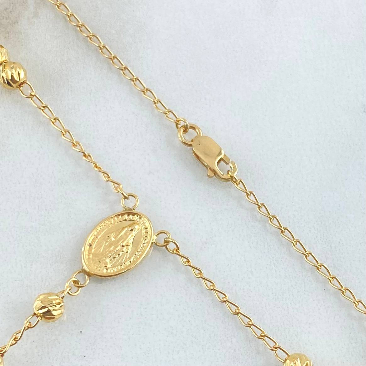 Miraculous Virgin Rosary 8.2gr / 50cm / 18K Gold