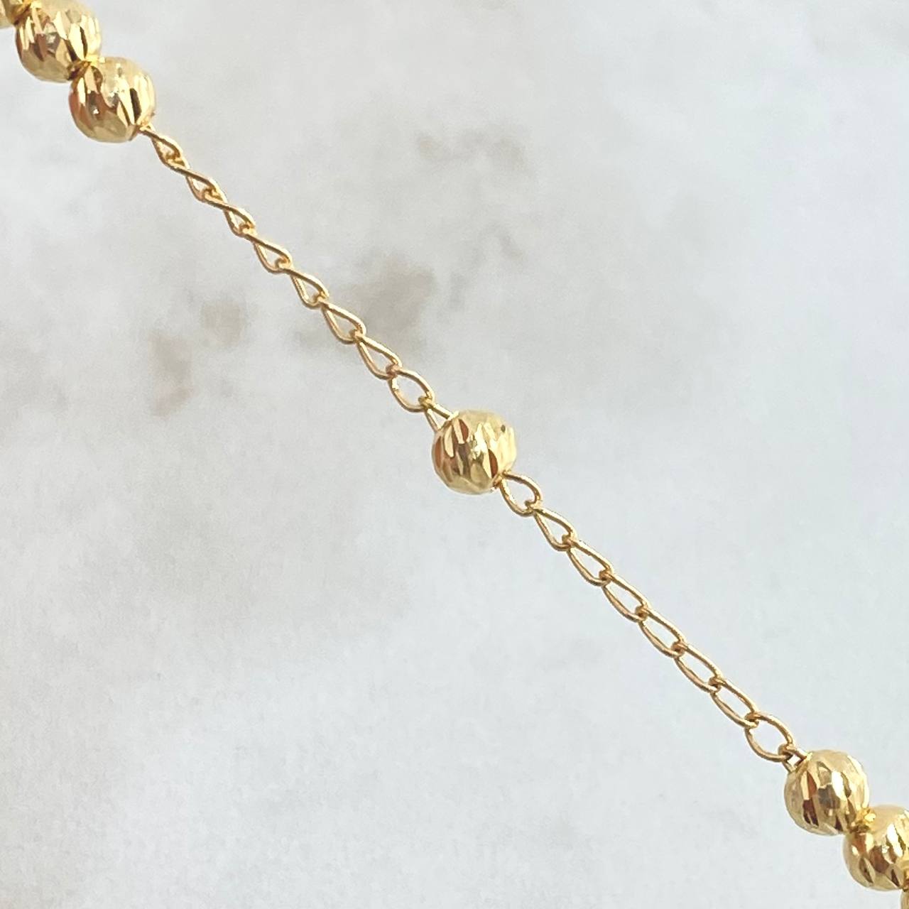 Miraculous Virgin Rosary 8.2gr / 50cm / 18K Gold
