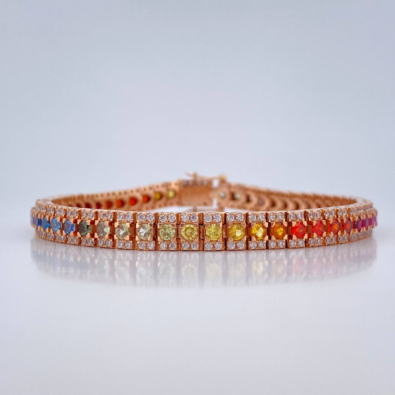 Special Tennis Bracelet 30gr / 19cm / 18K Gold $