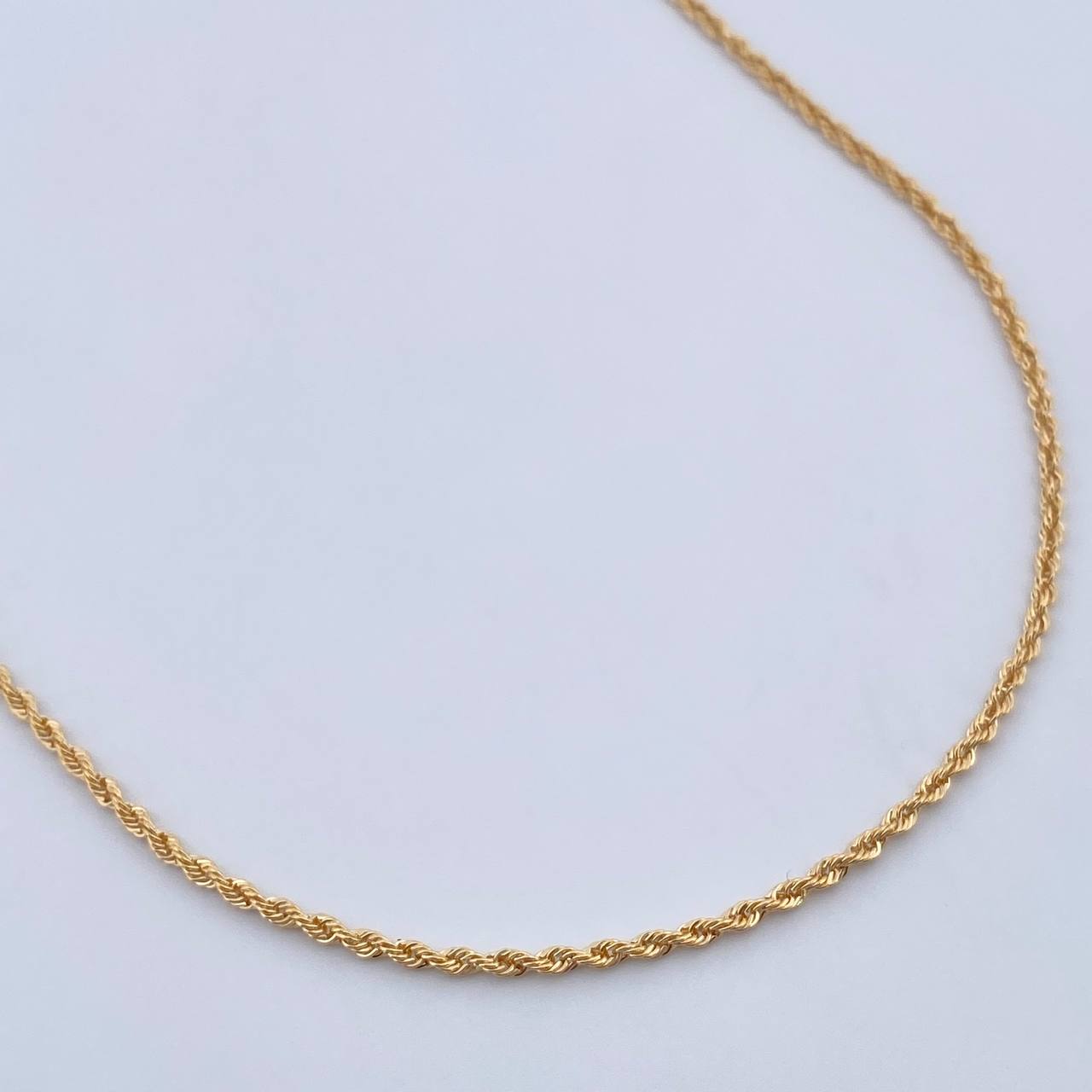 Cadena Lazo 4.85gr / 60cm / 2.6mm Oro Amarillo +3 18K $