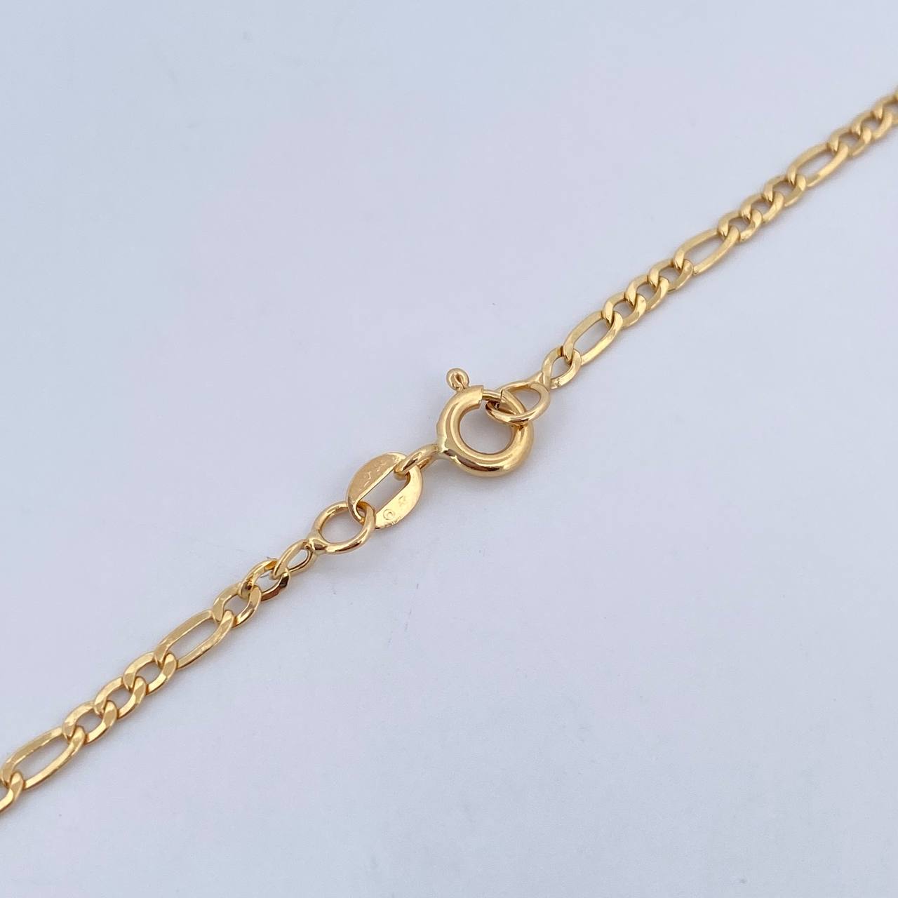 Figaro Chain 3.85gr / 61cm / 2.4mm Yellow Gold +0 18K &